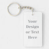 Customizable Your Design or Text Here Personalized Sleutelhanger (Voorkant)