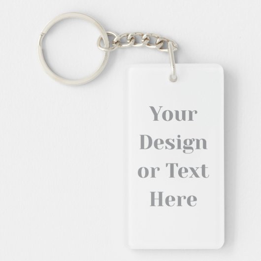 Customizable Your Design or Text Here Personalized Sleutelhanger (Voorkant)