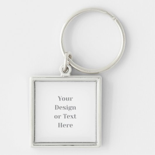 Customizable Your Design or Text Here Personalized Sleutelhanger (Voorkant)