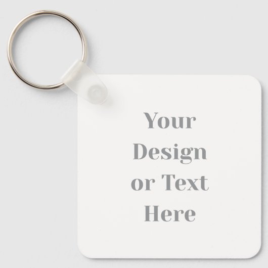Customizable Your Design or Text Here Personalized Sleutelhanger (Voorkant)