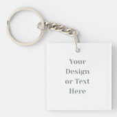 Customizable Your Design or Text Here Personalized Sleutelhanger (voorkant)