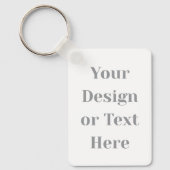 Customizable Your Design or Text Here Personalized Sleutelhanger (Voorkant)