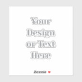Customizable Your Design or Text Here Personalized Sticker (Vel)