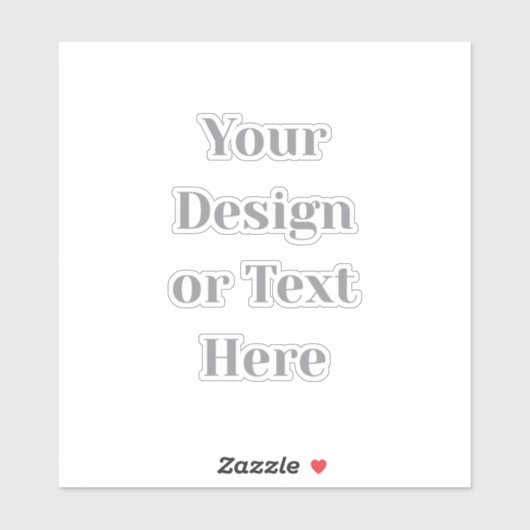 Customizable Your Design or Text Here Personalized Sticker (Vel)