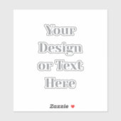 Customizable Your Design or Text Here Personalized Sticker (Vel)