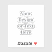 Customizable Your Design or Text Here Personalized Sticker (Vel)