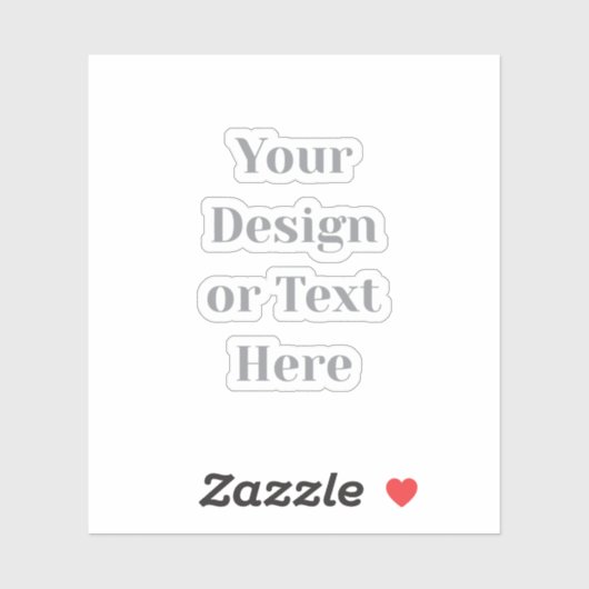 Customizable Your Design or Text Here Personalized Sticker (Vel)