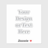 Customizable Your Design or Text Here Personalized Sticker (Vel)