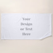 Customizable Your Design or Text Here Personalized Strandlaken (Voorkant)