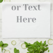 Customizable Your Design or Text Here Personalized Theedoek (Gevouwen)