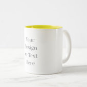 Customizable Your Design or Text Here Personalized Tweekleurige Koffiemok (Voorkant rechts)