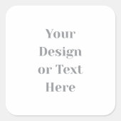 Customizable Your Design or Text Here Personalized Vierkante Sticker (Voorkant)