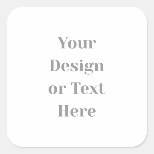 Customizable Your Design or Text Here Personalized Vierkante Sticker (Voorkant)