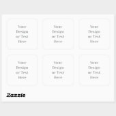 Customizable Your Design or Text Here Personalized Vierkante Sticker (Vel)