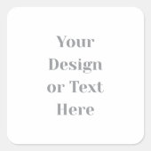 Customizable Your Design or Text Here Personalized Vierkante Sticker (Voorkant)