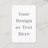 Customizable Your Design or Text Here Personalized Visitekaartje (Voorkant)
