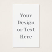 Customizable Your Design or Text Here Personalized Visitekaartje (Voorkant)