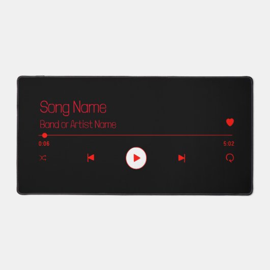 Customizable Your Favorite Music Bureaumat (Voorkant)