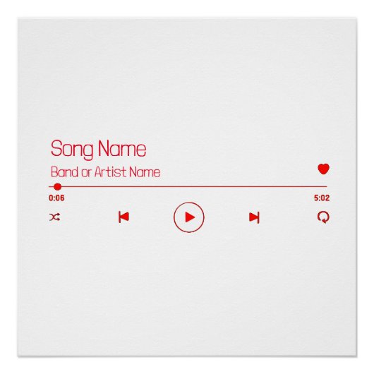 Customizable Your Favorite Music Perfect Poster (Voorkant)