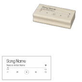 Customizable Your Favorite Music Rubberstempel (Gestempeld)