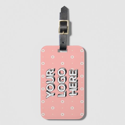 Customizable Your Logo Here Bagagelabel (Voorkant (verticaal))