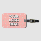 Customizable Your Logo Here Bagagelabel (Voorkant (horizontaal))