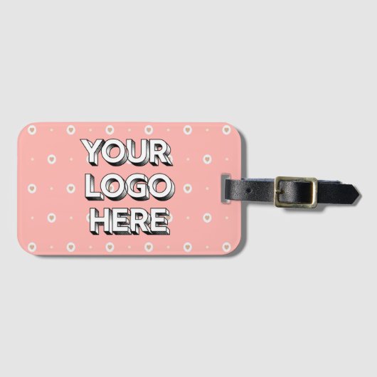 Customizable Your Logo Here Bagagelabel (Voorkant (horizontaal))