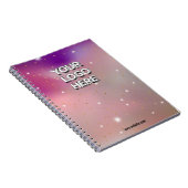 Customizable Your Logo Here Notitieboek (Rechterzijde)