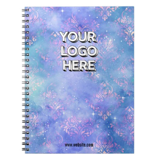Customizable Your Logo Here Notitieboek (Voorkant)