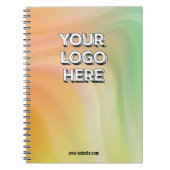 Customizable Your Logo Here Notitieboek (Voorkant)