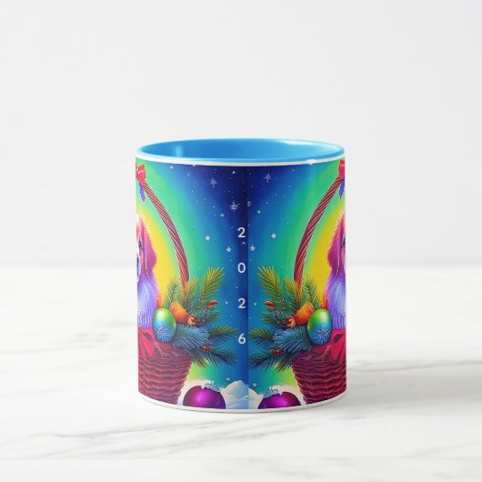 Customize 2026 Cutest Loyal Christmas Dog Mok (Midden)