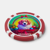 Customize 2026 Cutest Loyal Christmas Dog Poker Chips (Enkel)