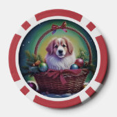 Customize 2026 Cutest Loyal Christmas Dog Poker Chips (Achterkant)