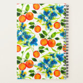 Customize 2026 Oranges & Blue Blossoms Planner (Achterkant)