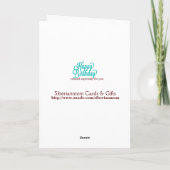 Customize-a-Birth-Year Kaart met wijnthema's (Achterkant)