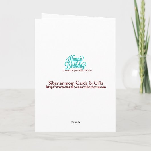 Customize-a-Birth-Year Kaart met wijnthema's (Achterkant)