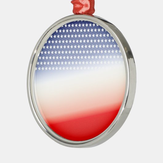 Customize Americana Metalen Ornament (Links)