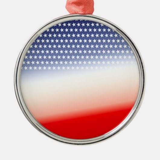 Customize Americana Metalen Ornament (Voorkant)