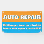 Customize Auto Repair Service Brakes Oil Change Spandoek (Horizontaal)