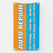 Customize Auto Repair Service Brakes Oil Change Spandoek (Verticaal)