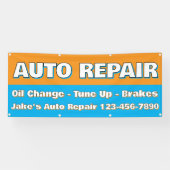 Customize Auto Repair Service Brakes Oil Change Spandoek (Horizontaal)