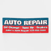 Customize Auto Repair Service Brakes Oil Change Spandoek (Horizontaal)