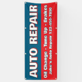 Customize Auto Repair Service Brakes Oil Change Spandoek (Verticaal)