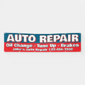 Customize Auto Repair Service Brakes Oil Change Spandoek (Horizontaal)