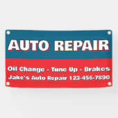 Customize Auto Repair Service Brakes Oil Change Spandoek (Horizontaal)