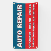 Customize Auto Repair Service Brakes Oil Change Spandoek (Verticaal)