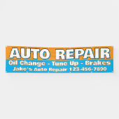 Customize Auto Repair Service Brakes Oil Change Spandoek (Horizontaal)