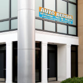 Customize Auto Repair Service Brakes Oil Change Spandoek (Buitenkant Gebouw)