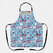 Customize Bakery Shop Kitchen Utensils Pattern Schort (Voorkant)