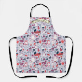 Customize Bakery Shop Kitchen Utensils Pattern Schort (Voorkant)